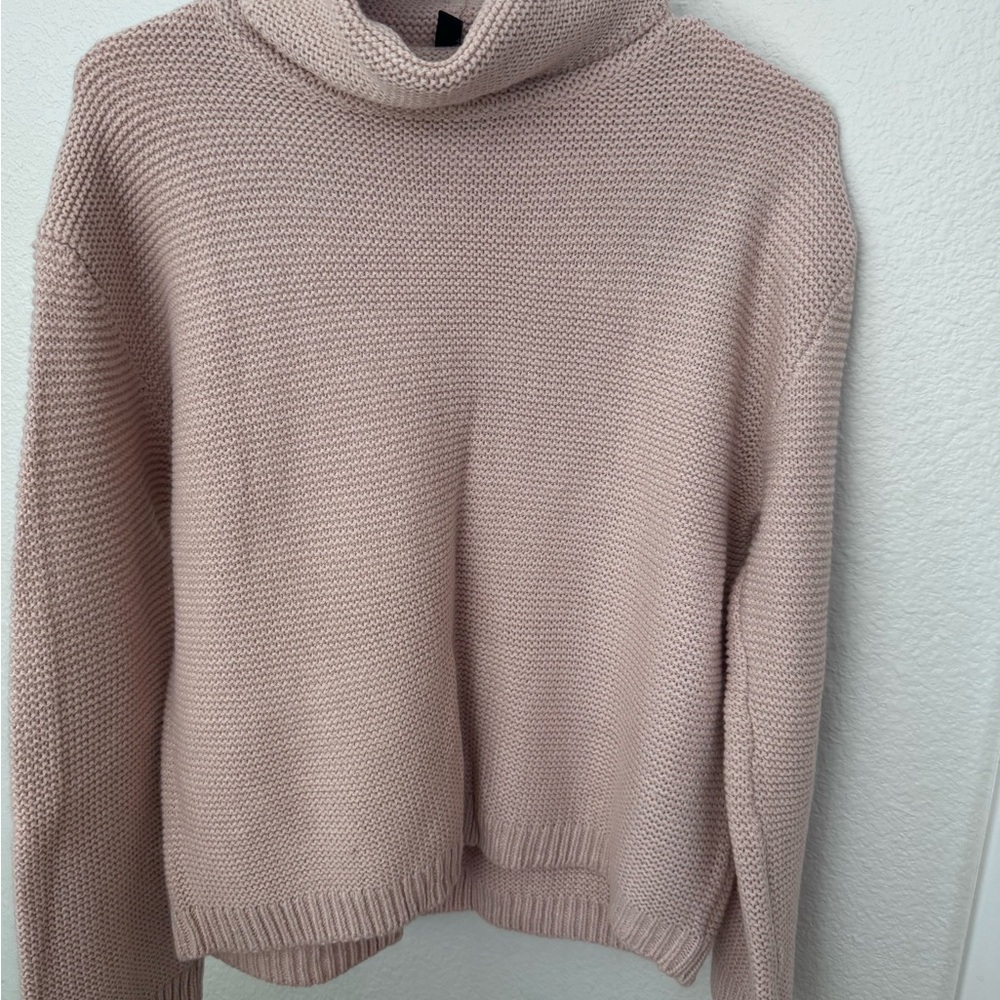 H&M divided pink sweater